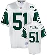 Jonathan Vilma Jersey: Reebok White Replica #51 New York Jets Jersey