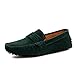 TDA Men's Stripe Multi Color Hot Suede Moccasin Loafers Boat Shoes