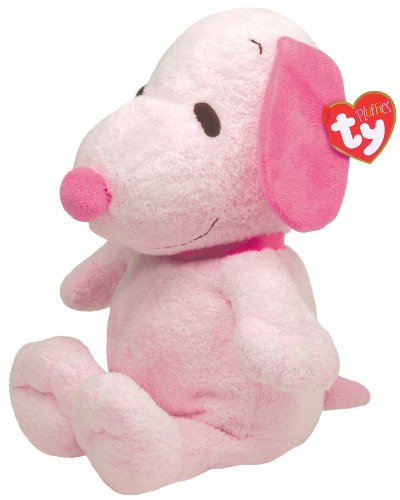 Ty Pluffies Snoopy - All Pink