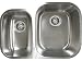 Ticor 315RBG Undermount 16-Gauge Stainless Steel Double-Bowl Kitchen Sink