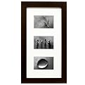 White Mat Collage Frame - Mocha (3 - 4x6")