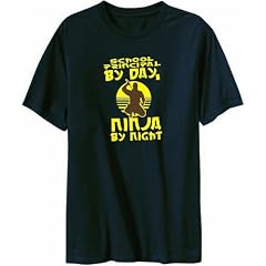 School Principal By Day, Ninja By Night Berufe Herren T-Shirt (Marineblau, Gr��en X-Small - XXX-Large)