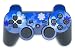 Playstation 3 Controller Skin Retro Blue Flowers