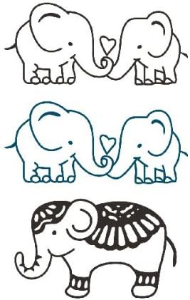 GC Lovely Elephant Hand Neck Chest Fake Tattoo Sticker Arm For Men Women GF32