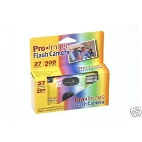 Disposable 35mm Indoor/Outdoor Flash Camera with film 27 Exposures