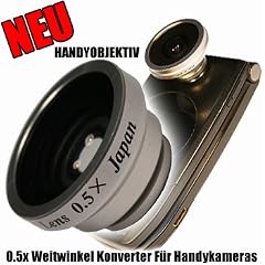 0.5x WEITWINKEL f�rs KAMERAHANDY und Nintendo DSi / Lite - "Pimp Deine Handykamera" mit einem 0.5x Weitwinkelobjektiv mit Magnetsystem, passend f�r fast jedes KameraHandy!