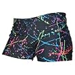 GemGear® Black Paint Splatter Volleyball Spandex Shorts