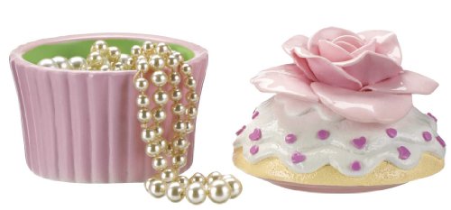 Ceramic Cupcake Trinket Box - Ganz Made With Love Cupcake Trinket Box