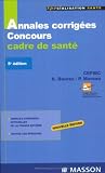 Concours Cadre de sant� : Annales corrig�es
