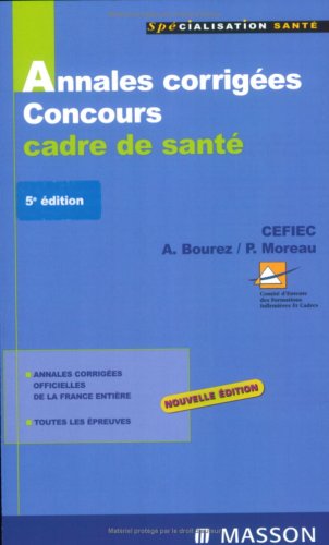 Concours Cadre de santé : Annales corrigées