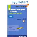 Concours Cadre de sant� : Annales corrig�es