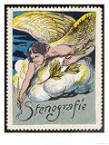 Stenography Depicted as a Gift from the Gods! Art Giclee Poster Print, 18x24