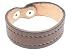 Genuine Leather Brown Stitched Edge Fashion Bracelet