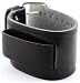 Nemesis Wide Black Leather Cuff Wrist Watch Band