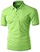 Xpril Men's Pique 180-200 TC Polo Dri Fit Collar Short Sleeve T-Shirt