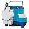 Little Giant 6-CIA, 1/3 HP, 45 GPM - Automatic Submersible Sump Pump, 10' power cord (506168)