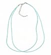 Necklace Cord For Pendants - D23 - Double Strand Coated Cotton ~ Aqua