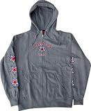 Zero American Zero Zip Hooded Sweatshirt [X-Large] Heather Grey