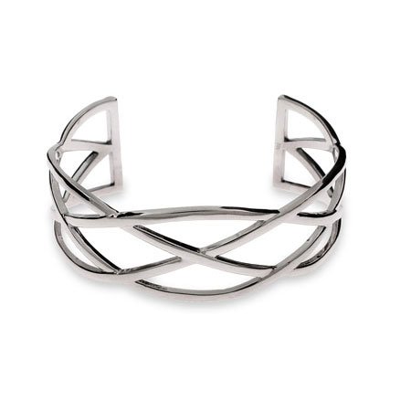 Childrens Toyshop  Jewelry : Eve's Addiction Designer Inspired Celtic Knot Sterling Silver Cuff Bracelet