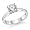 1/2 ctw. Round Diamond Solitaire Engagement Ring in 14k White Gold