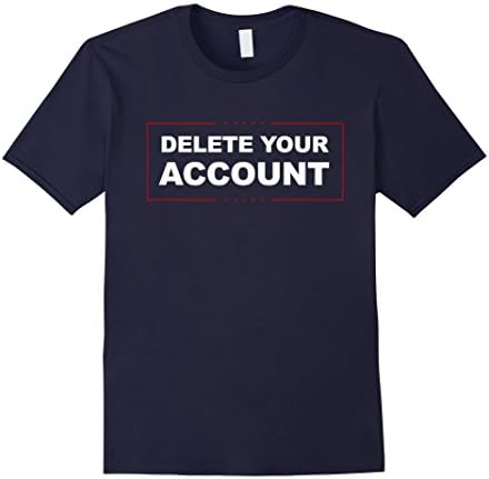 Men's Delete Your Account Hillary Clinton Tweet - HRCTee Large Navy
