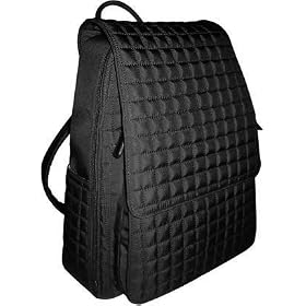 OiOi Black Quilted Diaper Backpack