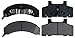 ACDelco Silver 14D215M Semi-Metallic Front Disc Brake Pad Set with Wear Sensor