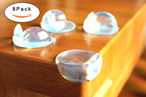 Ucharge 8-pack Premium Baby Bumpers Proofing Corner Guards Protectors - Ball Shape - Safety Table Corner Cover - Protect Children from Danger!