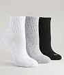 Hue Women's Athletic Ankle Socks 3-Pack Hosiery