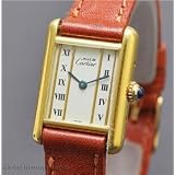 Vintage Antique watch: Pre-owned Ladies Cartier Watch Vermeil RARE IVORY w  ROMAN INDEX Swiss... by Cartier