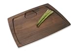 J.K. Adams CTR-2014 20-by-14-Inch Walnut Colonial Trencher Cutting Board