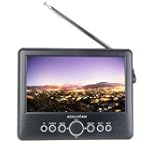7" Accurian 16-454 Portable Handheld Widescreen LCD TV - 16:9 ATSC/NTSC Tuner (Black)