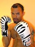 boxing gloves in leather with animal imprint