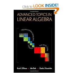 Advanced Topics in Linear Algebra: Weaving Matrix Problems through the Weyr Form