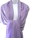 70% Pashmina 30% Silk Paisley Self-Design Shawl / Wrap / Stole - Purple