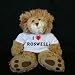 Search : Plush Stuffed Lion (Sighin' Lion) toy with I Love Roswell t-shirt