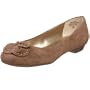 AK Anne Klein Women's Basha Dress Flat With Flower,Taupe,8.5 M US