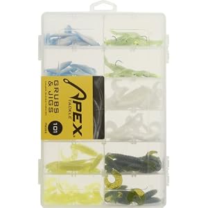 Apex 101pc Grub & Jig Kit With Reusable Tackle Box