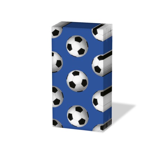 Childrens Toyshop  Toys : 6 x Sniff Tissues - Blue Footballs