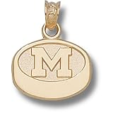 University of Michigan M Hockey Puck 7/16 Pendant (14kt)