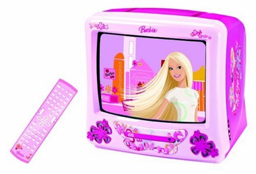 Childrens Toyshop  Toys : Barbie Tv/Dvd Player 14" Screen