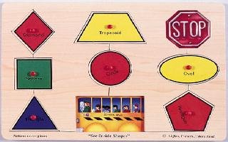 Childrens Toyshop  Toys : LIGHTS CAMERA INTERACTION PUZZLE EASY-GRIP SHAPESPEG