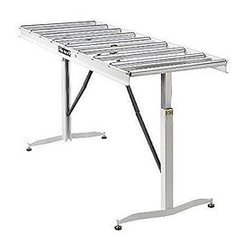 HTC HRT-88 Adjustable 26-1/2-Inch to 43-1/2-Inch Tall 9 Roller 66-Inch by 24-Inch Roller Table