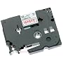 Brother 1/2 Inch x 26.2 Feet Red on White for P-Touch (TZ232)