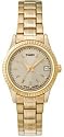 Timex Womens Gold stainless steel bracelet watch - T2M560PF