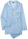 Intimo Men s Tricot Travel Pajama Set - Big Man Sizes,Light Blue,2x