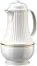 Emsa RELIEF Isolierkanne 503704 - 1,0 L weiß mit Goldrand