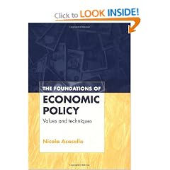 The Foundations of Economic Policy: Values and Techniques
