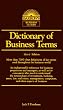 Dictionary of Business Terms (Barron's Business Guides)