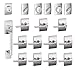 Schlage F600 Century With Latitude Combo Pack Bright Chrome Finish, Combo Pack - Exterior Handleset with Interior Trim Reversible Handing 2 3/8" or 2 3/4" Backset Round Corner Combo Strikes 5 Pin Cylinder Lifetime Mechanical & Finish Warranty